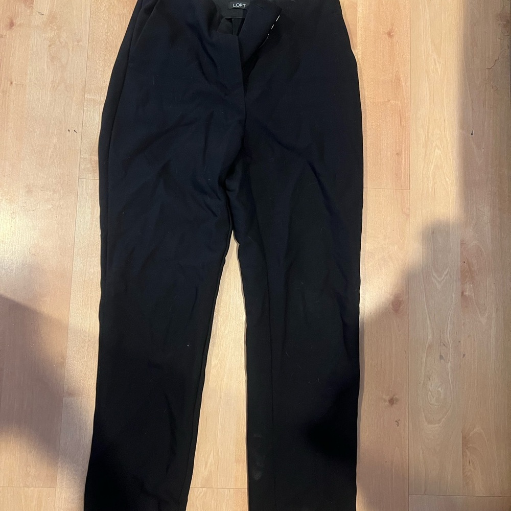 LOFT High Waist Black Pants